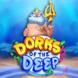 Dorks of the Deep slot logo by Hacksaw Gaming at Whamoo CasinoDorks of the Deep