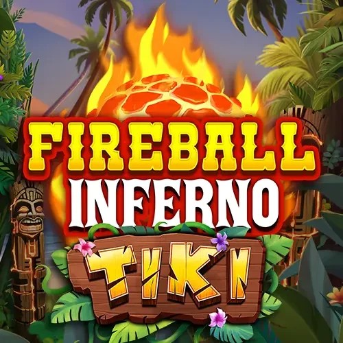 Fireball Inferno Tiki logo – Slots by NetEnt at Whamoo Casino
