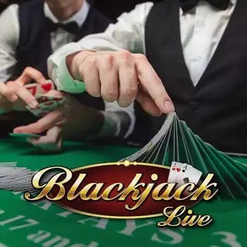 Live Blackjack game by Evolution – logo hosted on Whamoo Casino